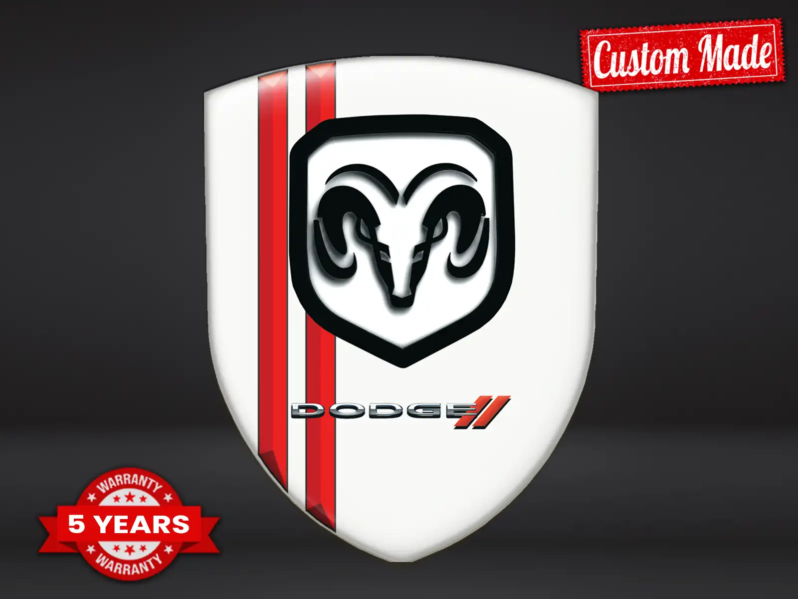 Dodge Emblèmes Société Auto Pro Max Durable Design Stylé